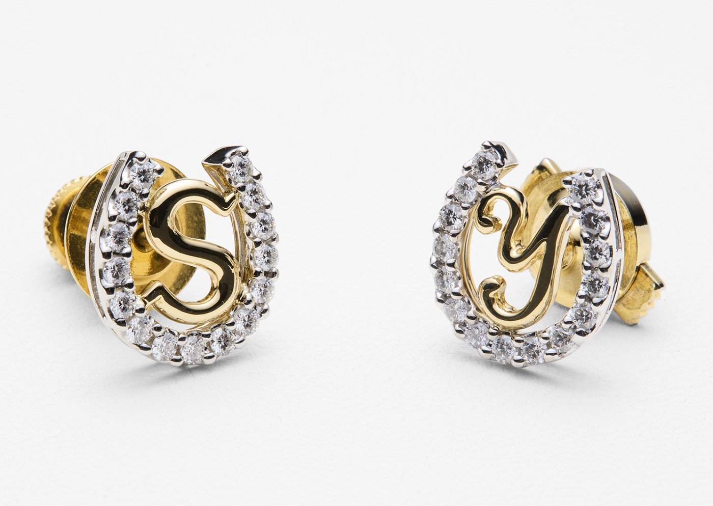Horseshoe Earrings - S & Y Monogram